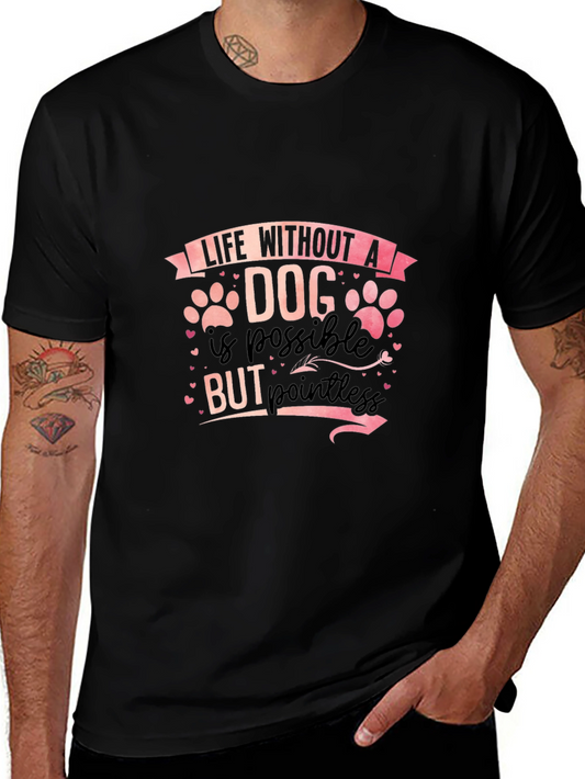 Camiseta Negra Vida sin un perro
