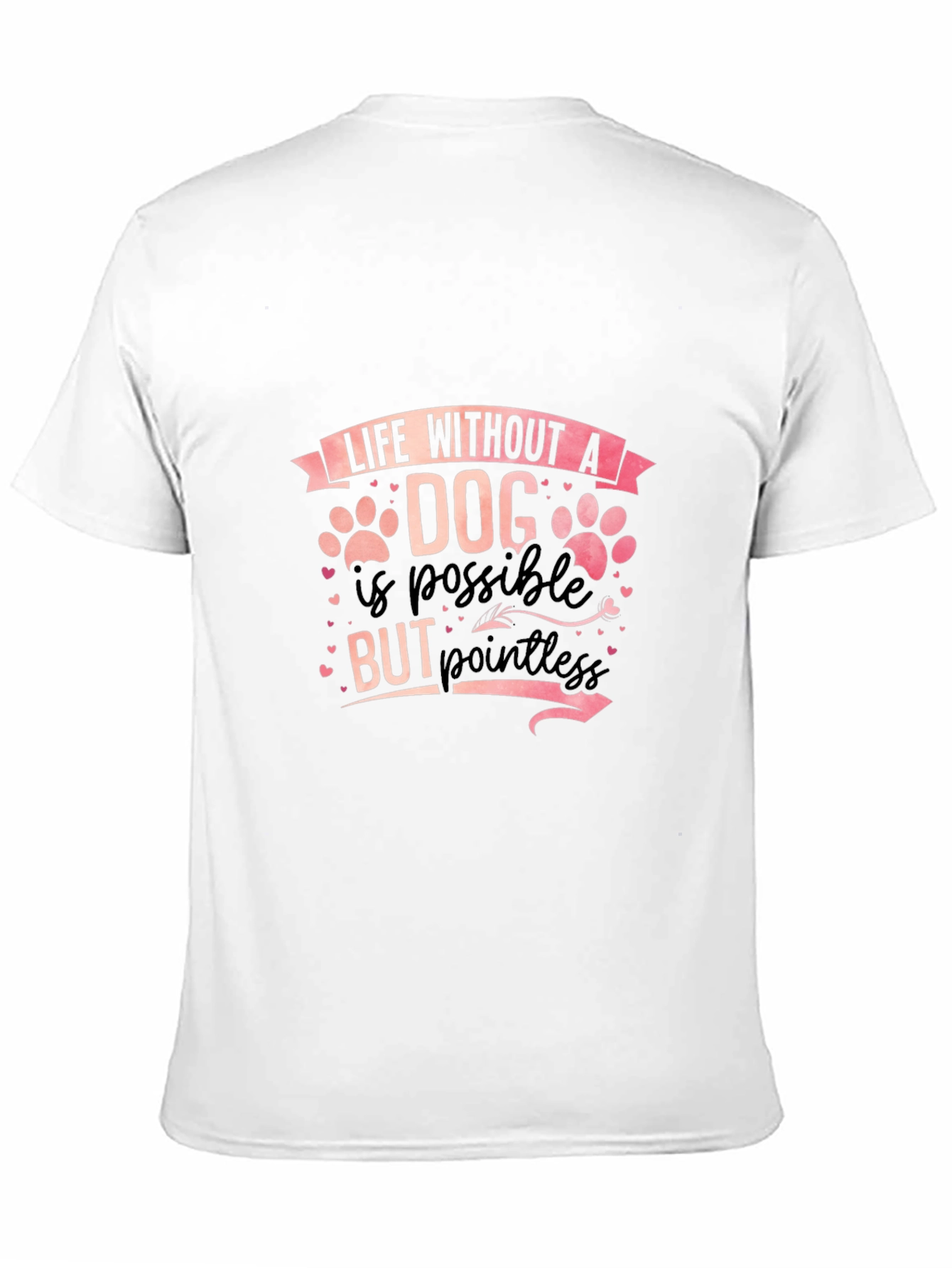 Camiseta Negra Vida sin un perro