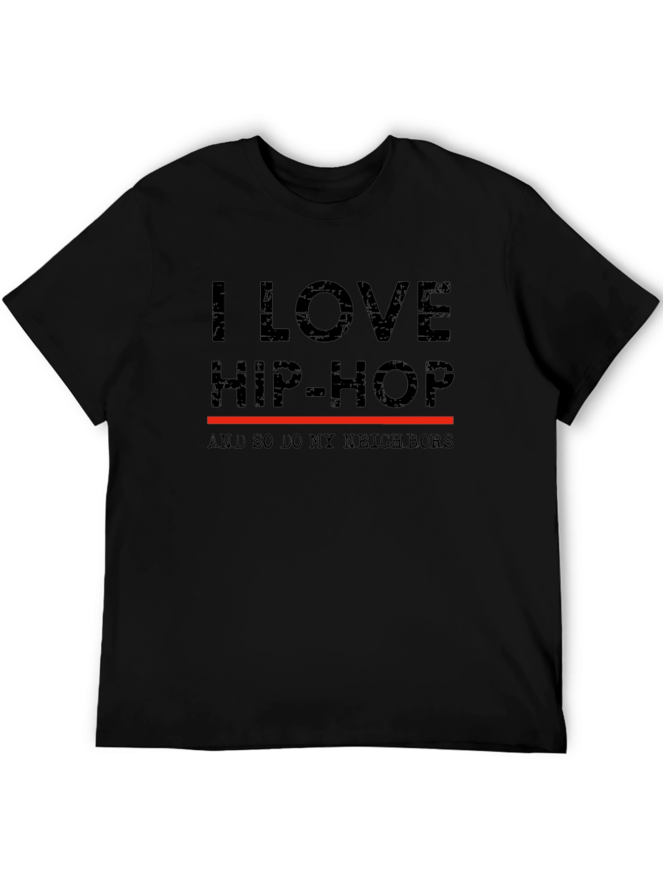 Camiseta I Love Hip-Hop para Amantes de la Música