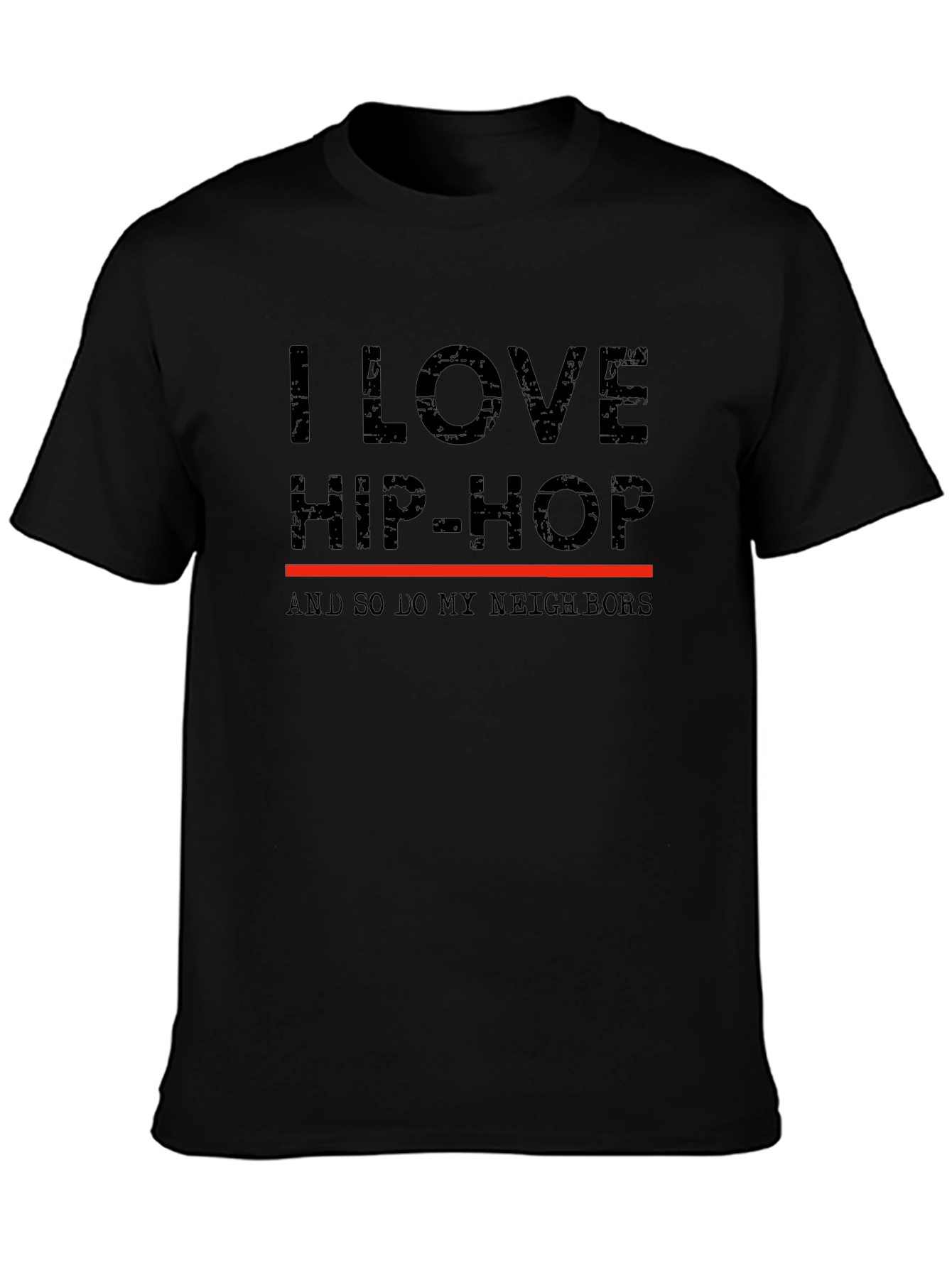 Camiseta I Love Hip-Hop para Amantes de la Música