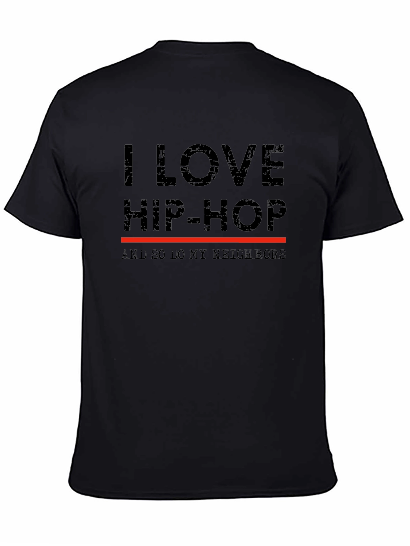 Camiseta I Love Hip-Hop para Amantes de la Música