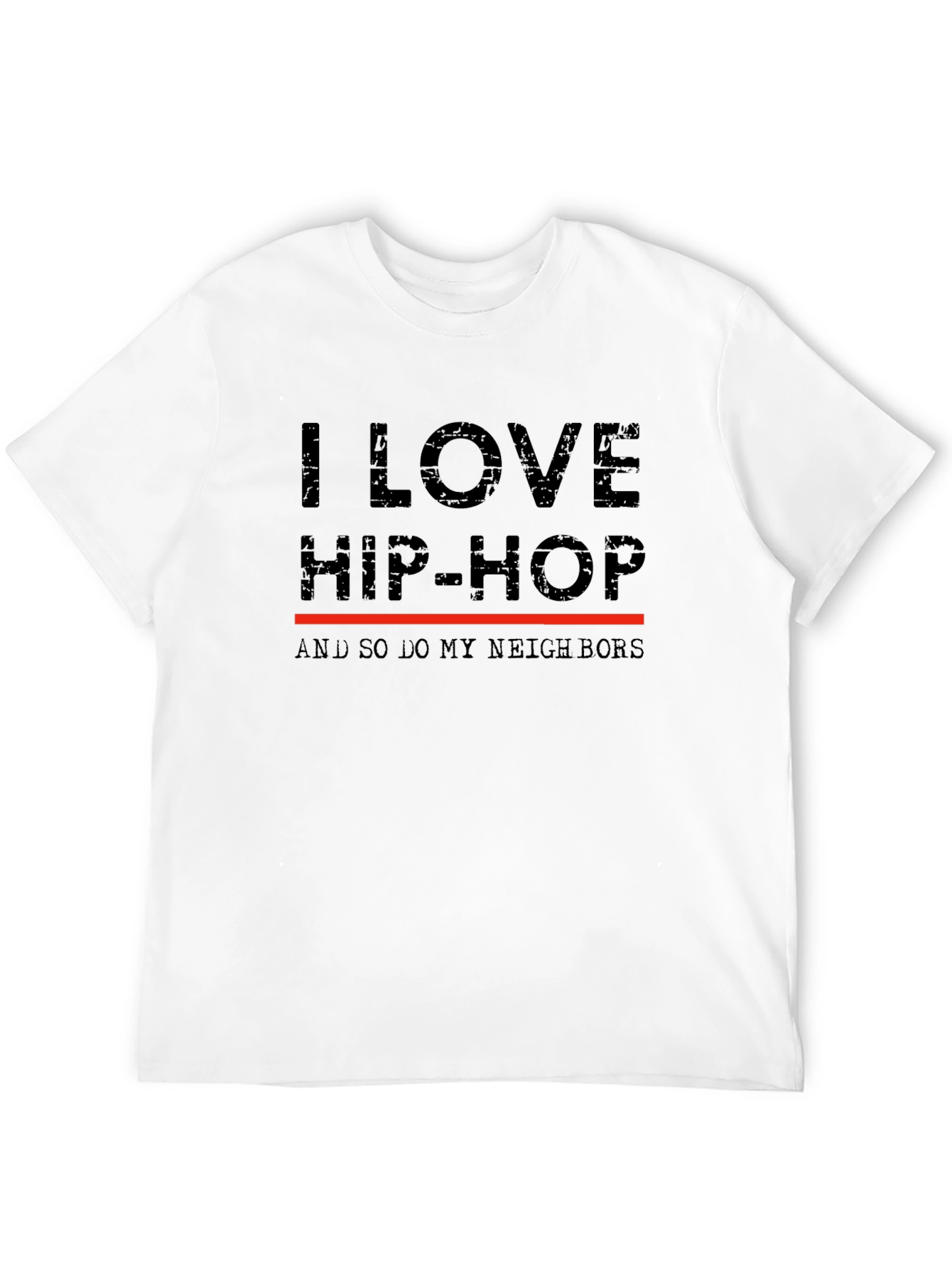 Camiseta I Love Hip-Hop para Amantes de la Música