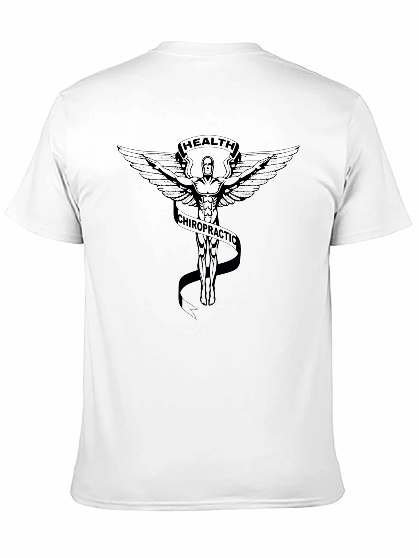 Camiseta Negra: Salud y Quiropráctica