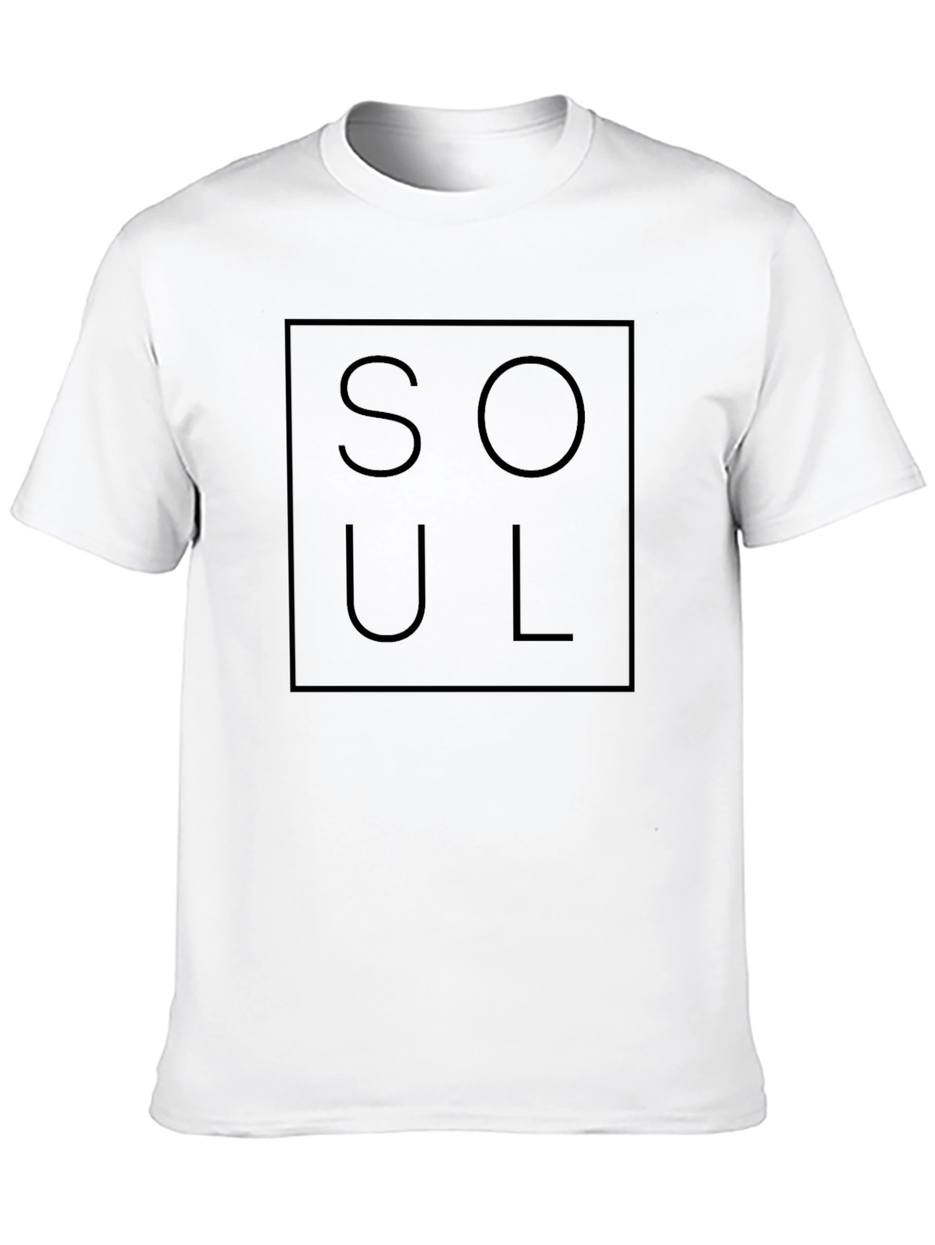 SOUL Graphic Tee - Modern Black T-Shirt