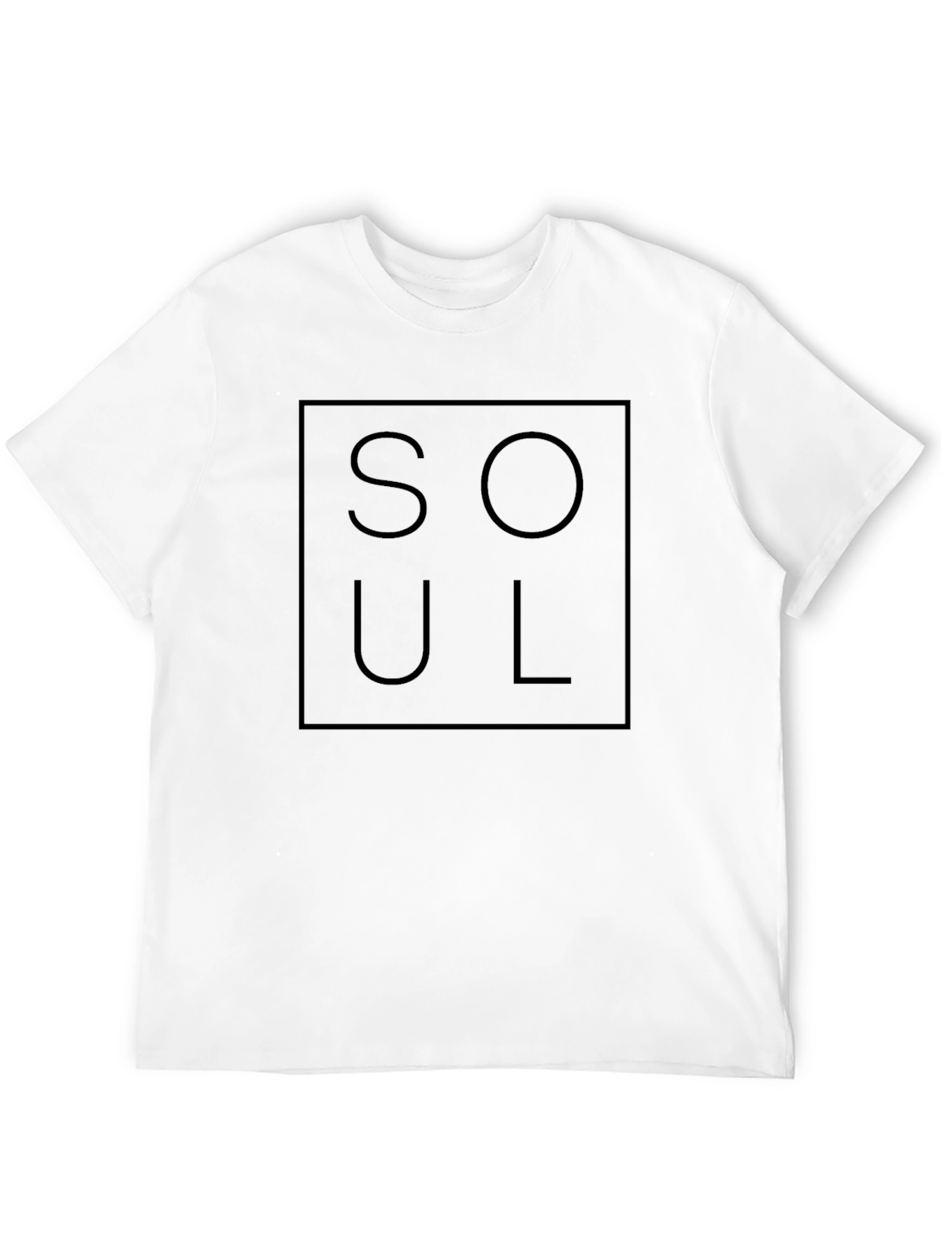 SOUL Graphic Tee - Modern Black T-Shirt