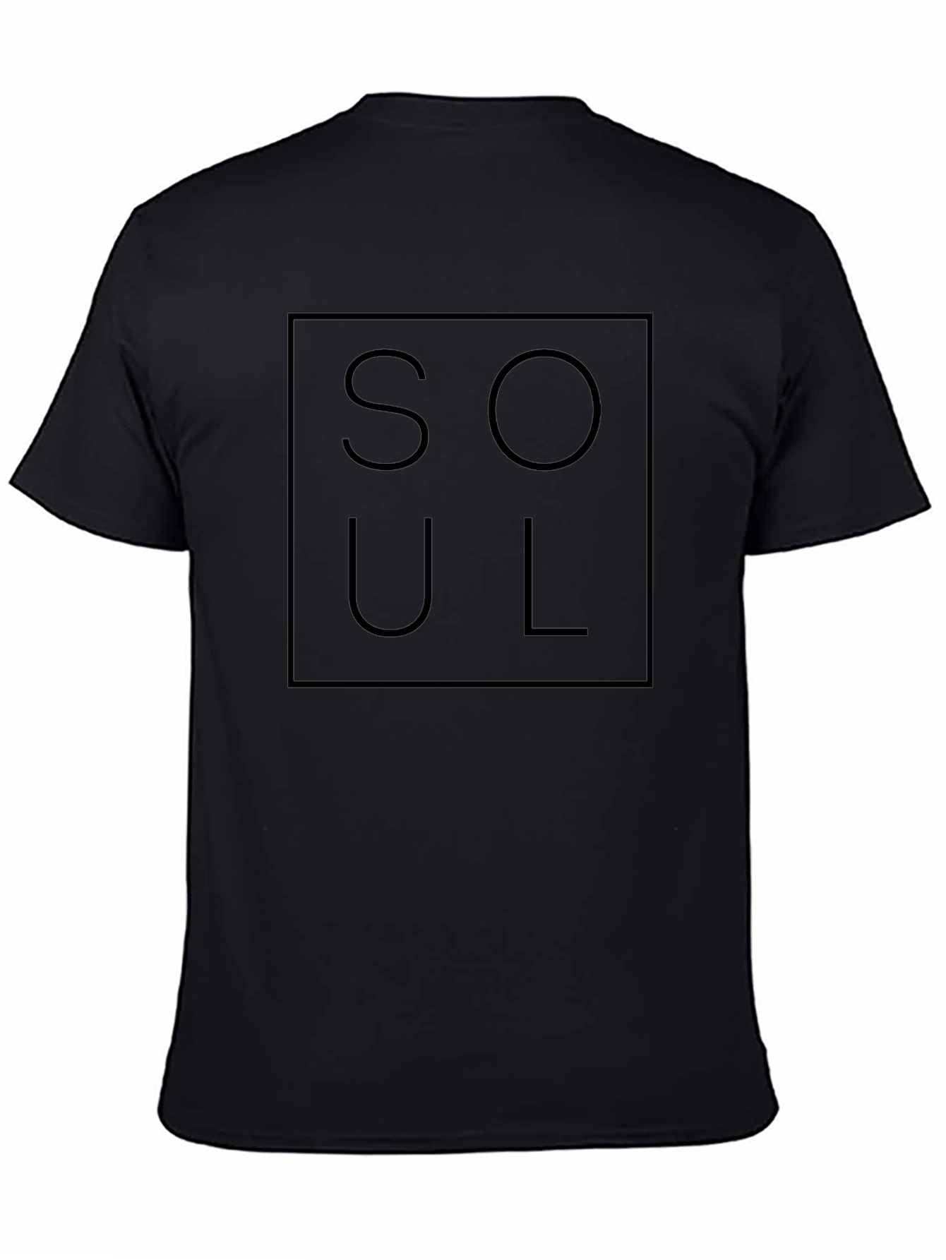 SOUL Graphic Tee - Modern Black T-Shirt