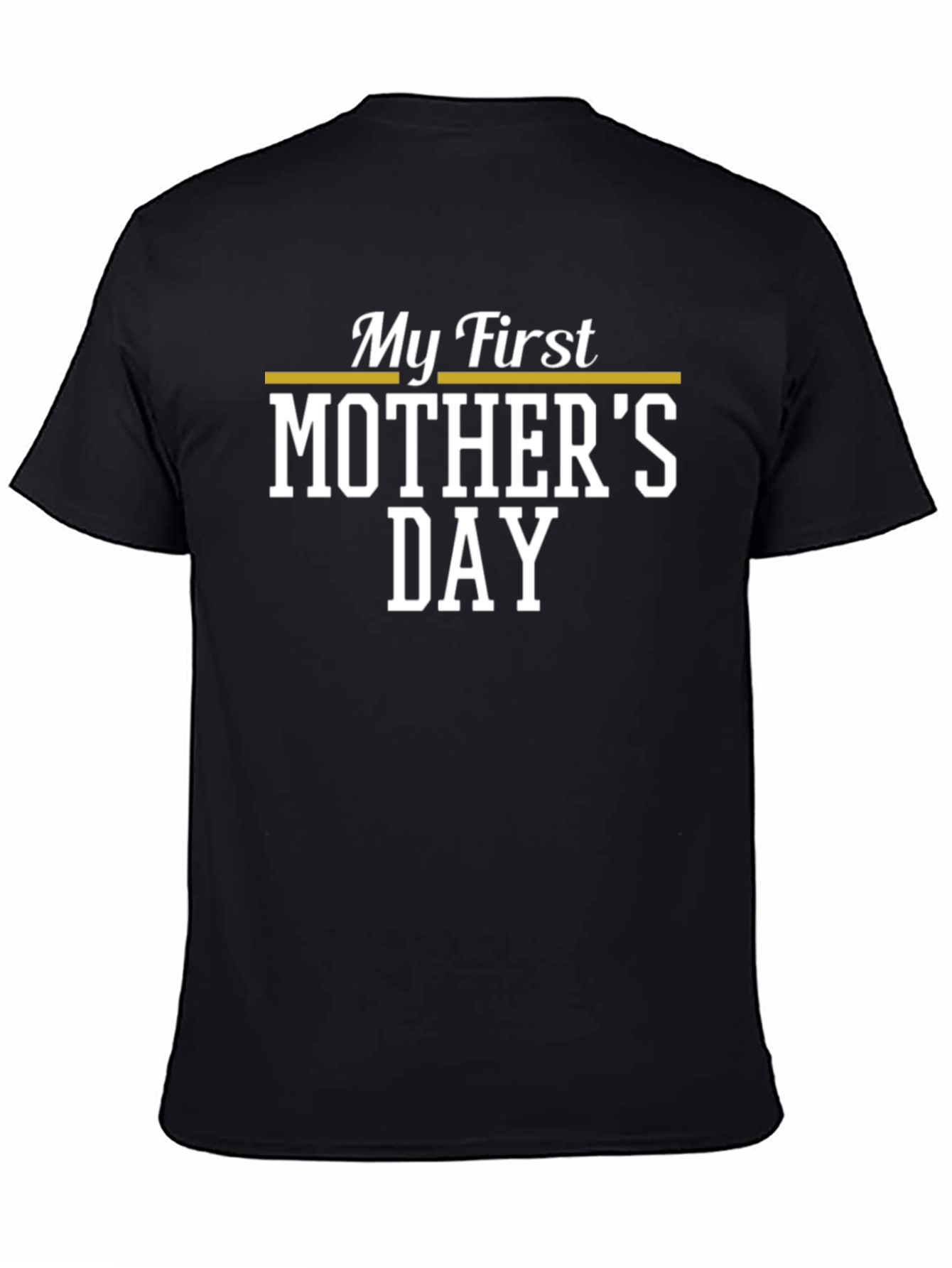 Camiseta Negra Mi Primer Día de la Madre