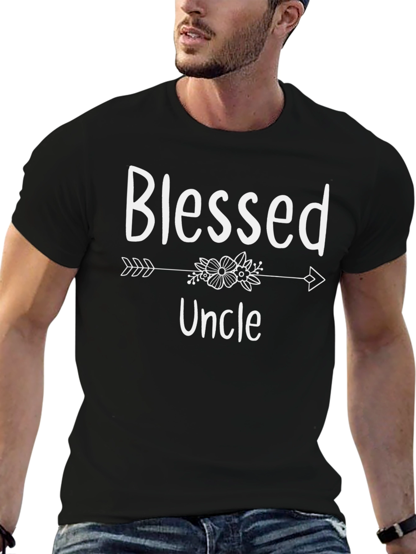 Camiseta Negra Blessed Uncle