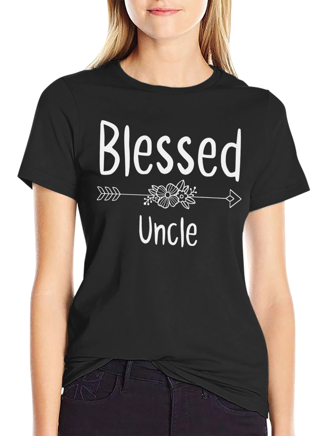 Camiseta Negra Blessed Uncle