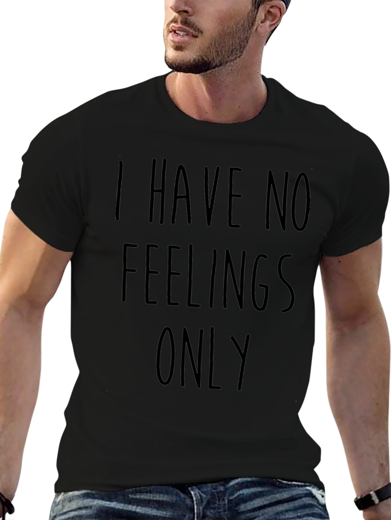 Camiseta Negra: No Tengo Sentimientos