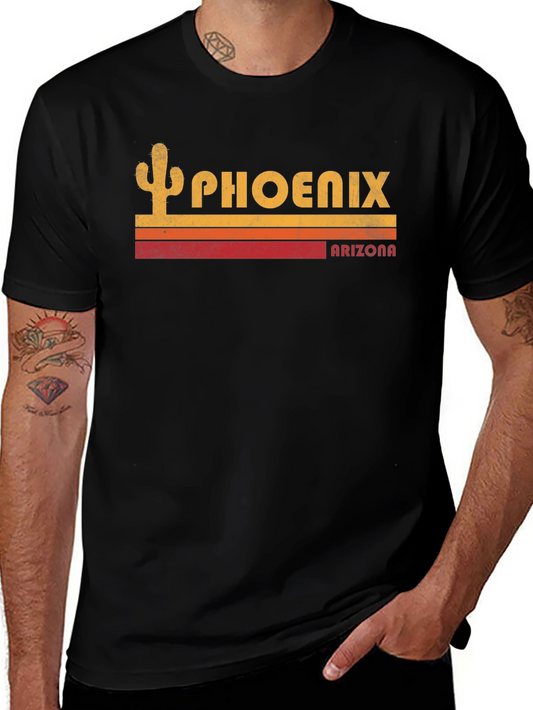 Camiseta Negra Vintage Phoenix Arizona