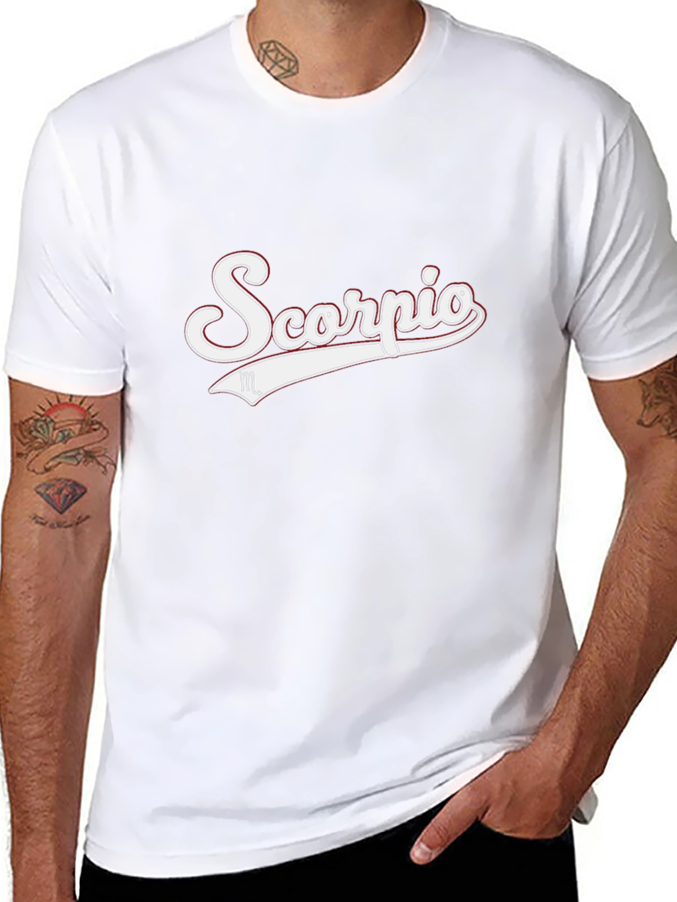 Camiseta Negra Scorpio - Diseño Zodiaco