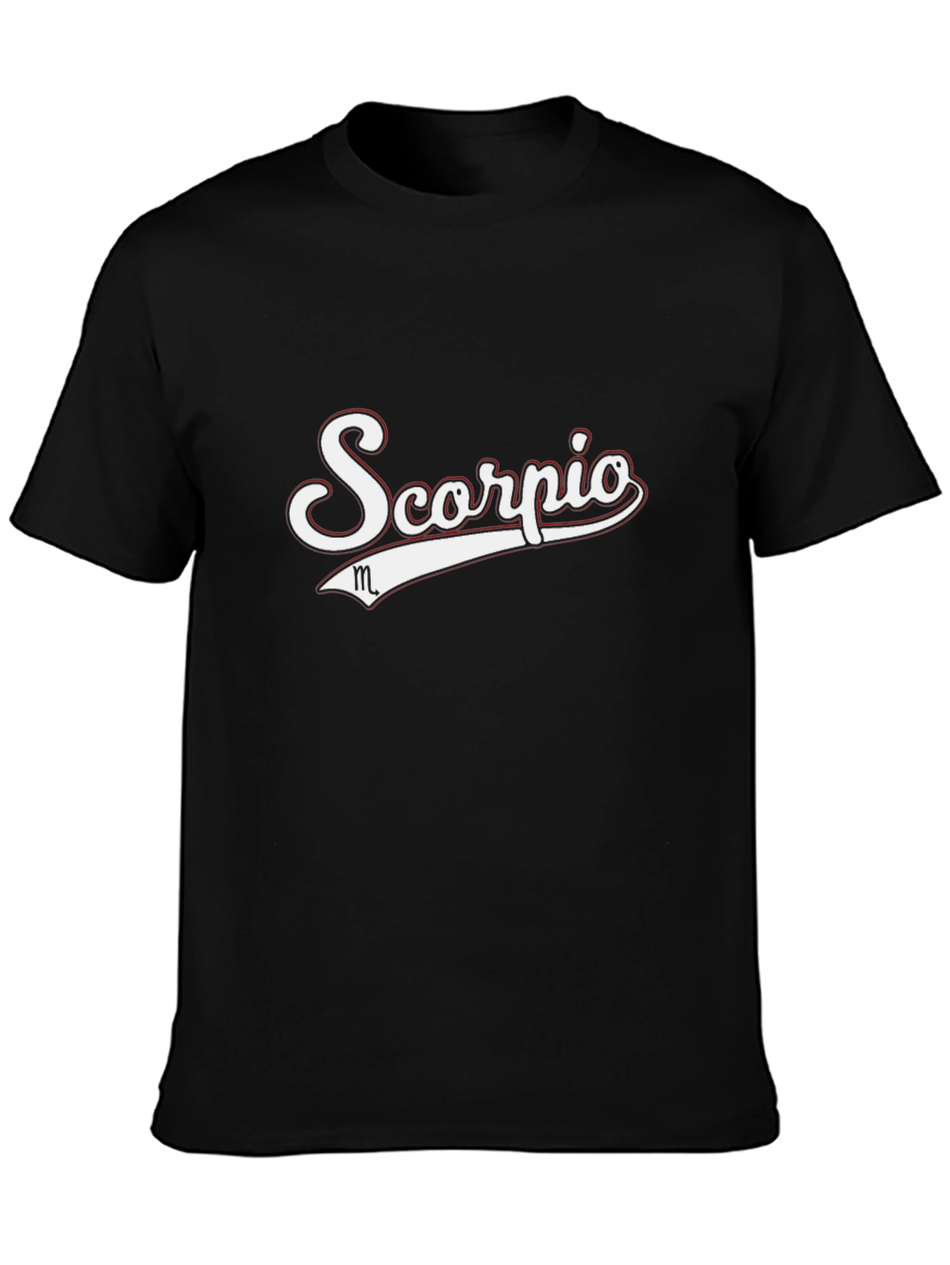Camiseta Negra Scorpio - Diseño Zodiaco