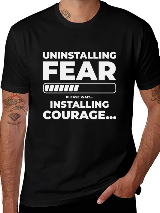 Camiseta Negra: Desinstalando Miedo Instalando Coraje