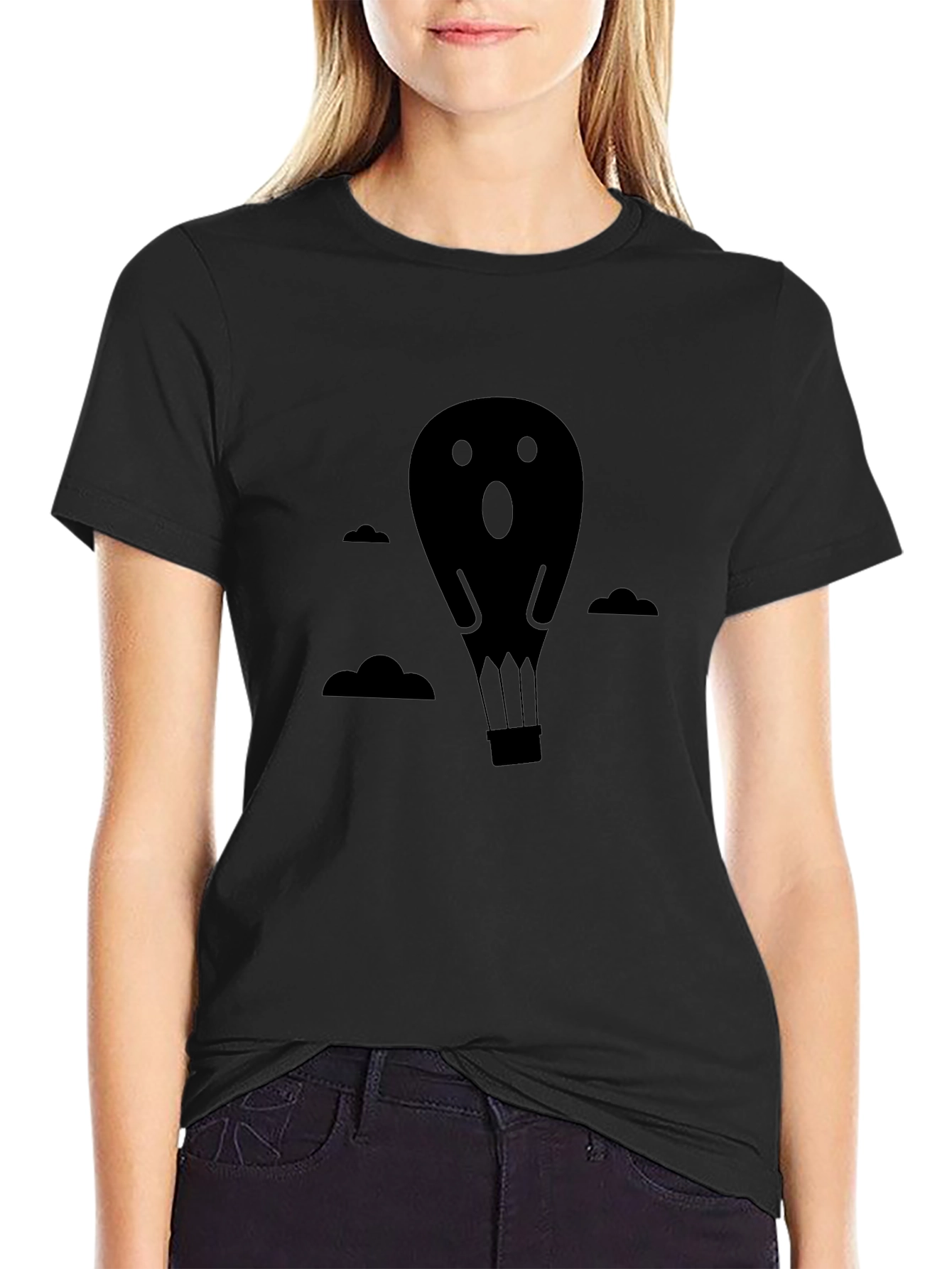 Camiseta Negra Globo Fantasma