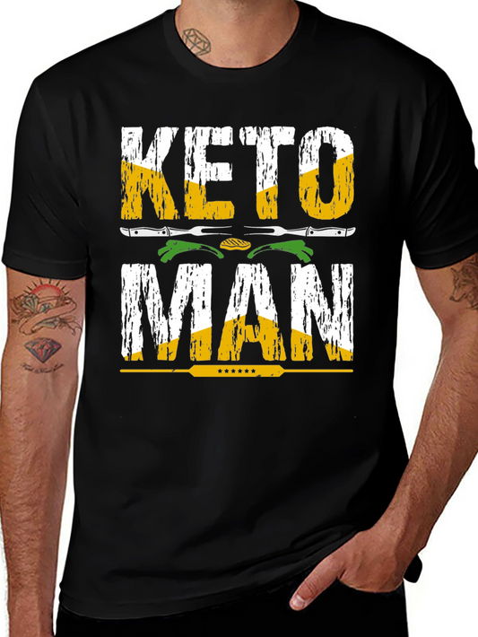 Camiseta Hombre Keto Man - Diseño Gráfico