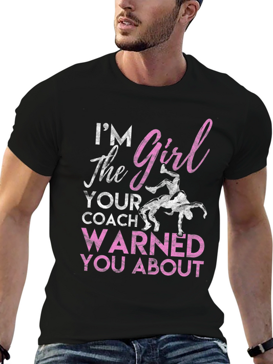 Camiseta Negra: Soy La Chica Que Tu Entrenador Te Advirtió