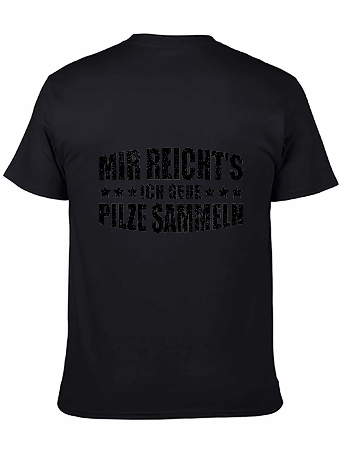 Camiseta Negra Mir Reichts - Para Amantes de Setas