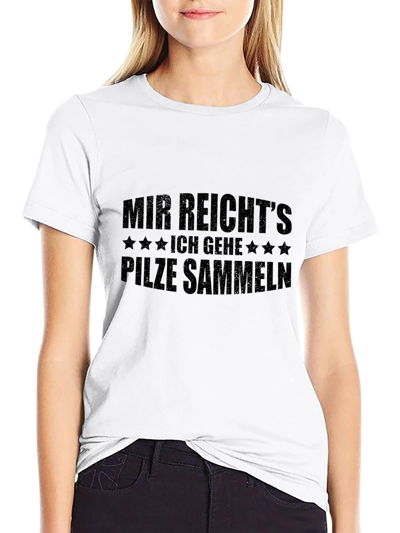 Camiseta Negra Mir Reichts - Para Amantes de Setas