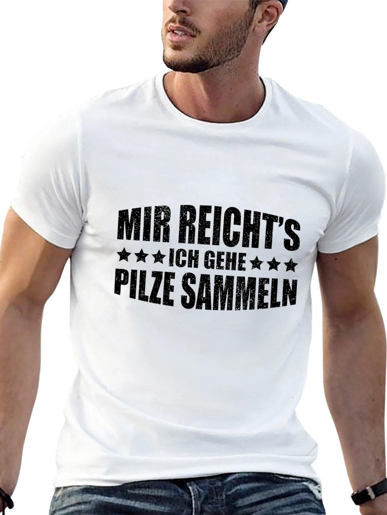 Camiseta Negra Mir Reichts - Para Amantes de Setas