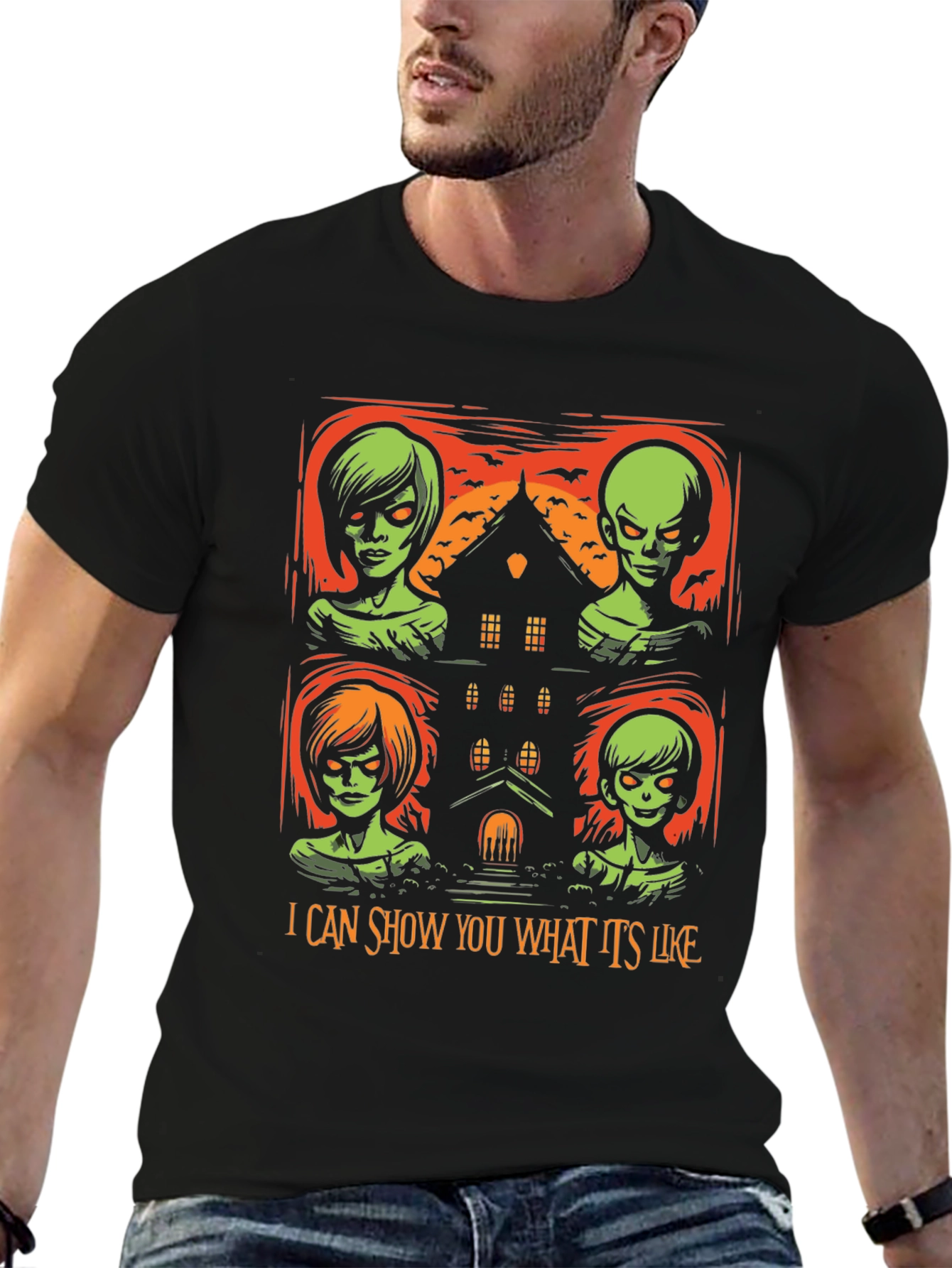 Camiseta de Halloween con diseño espeluznante