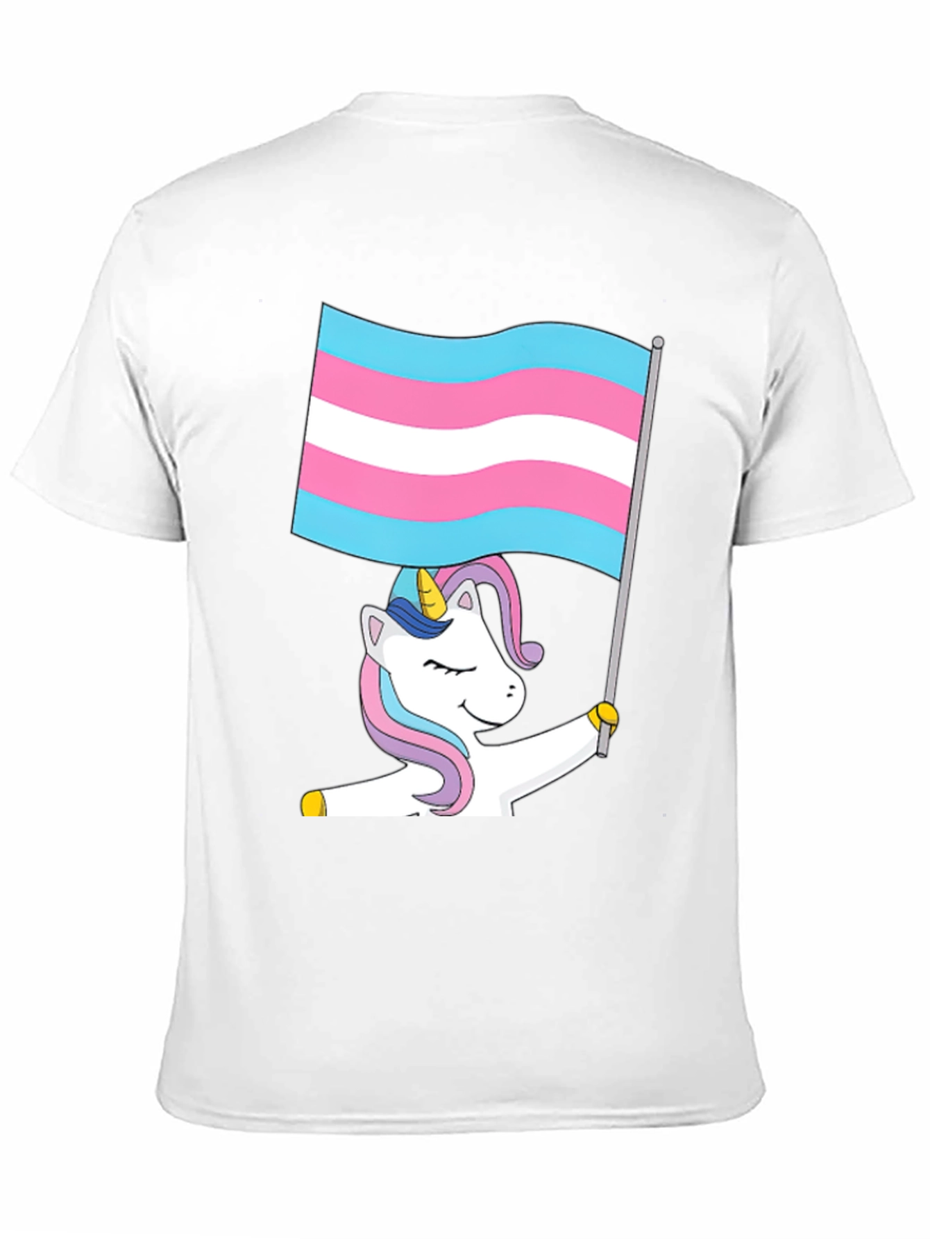 Camiseta Negra Unicornio Transgénero