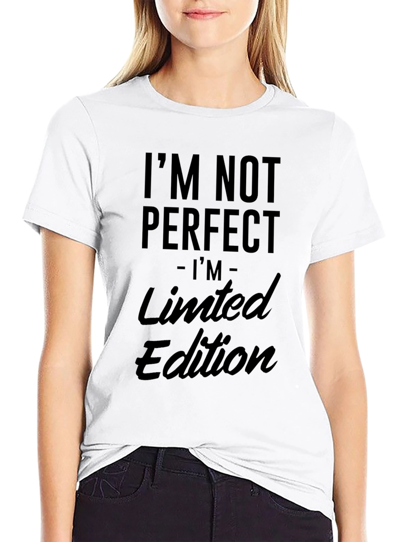 Camiseta Negra: No Soy Perfecto Edición Limitada