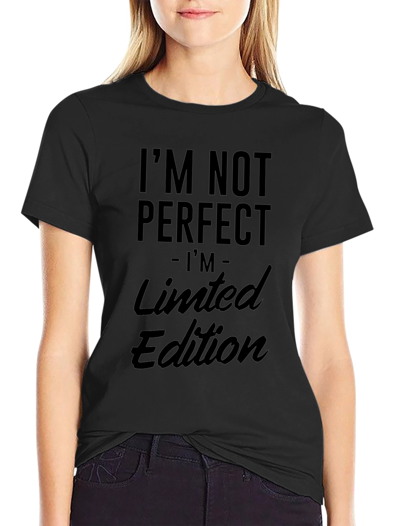 Camiseta Negra: No Soy Perfecto Edición Limitada