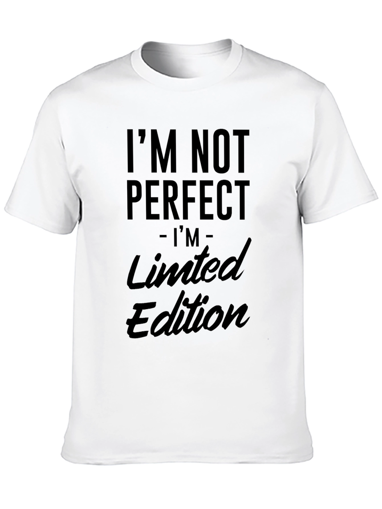Camiseta Negra: No Soy Perfecto Edición Limitada
