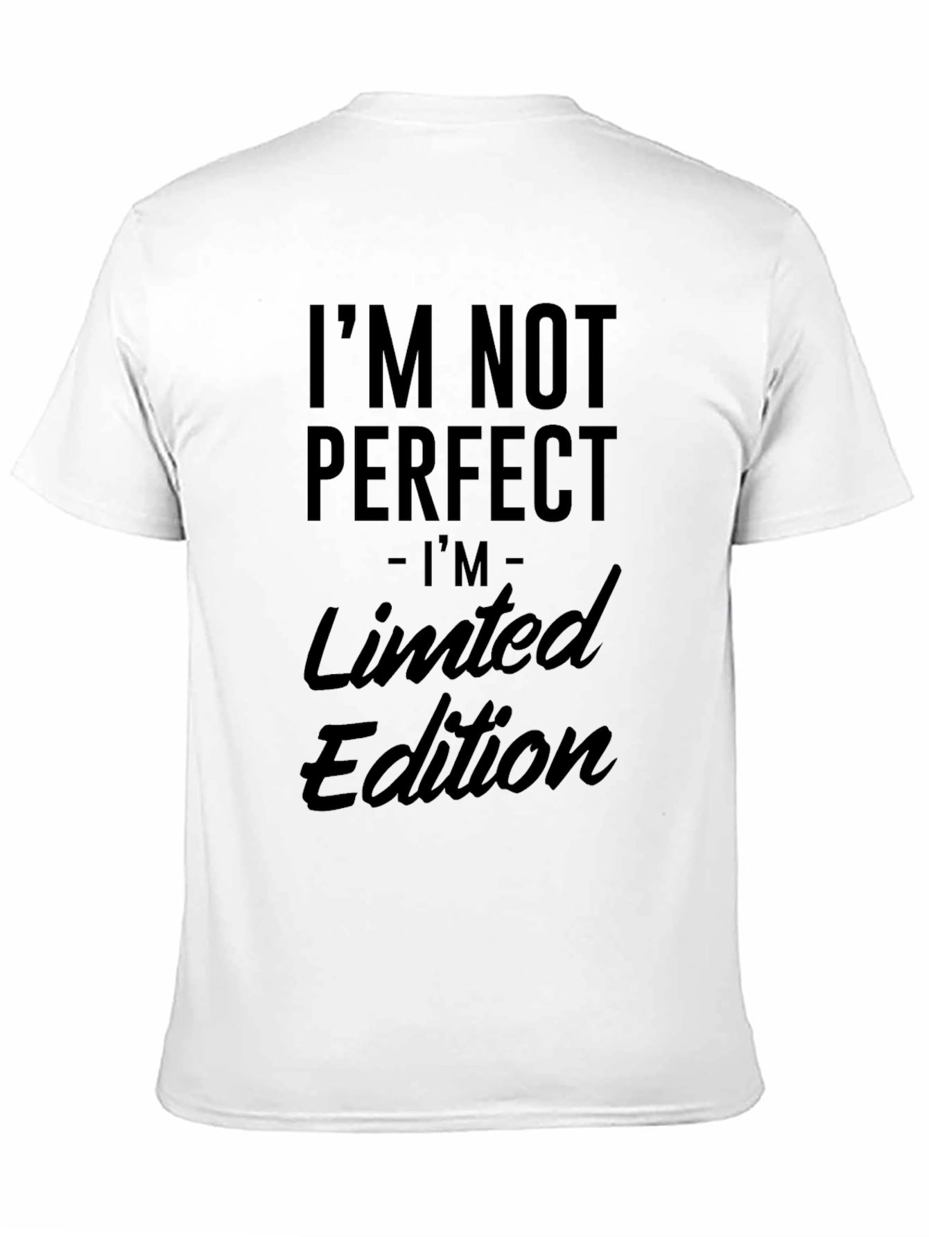 Camiseta Negra: No Soy Perfecto Edición Limitada