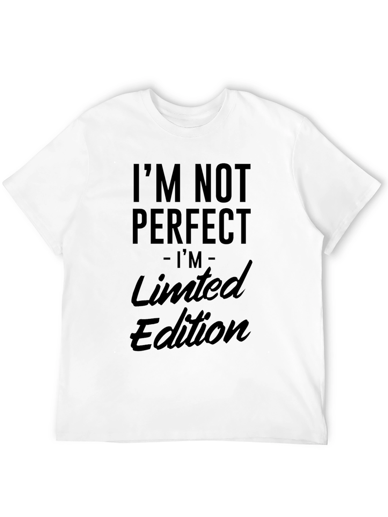 Camiseta Negra: No Soy Perfecto Edición Limitada
