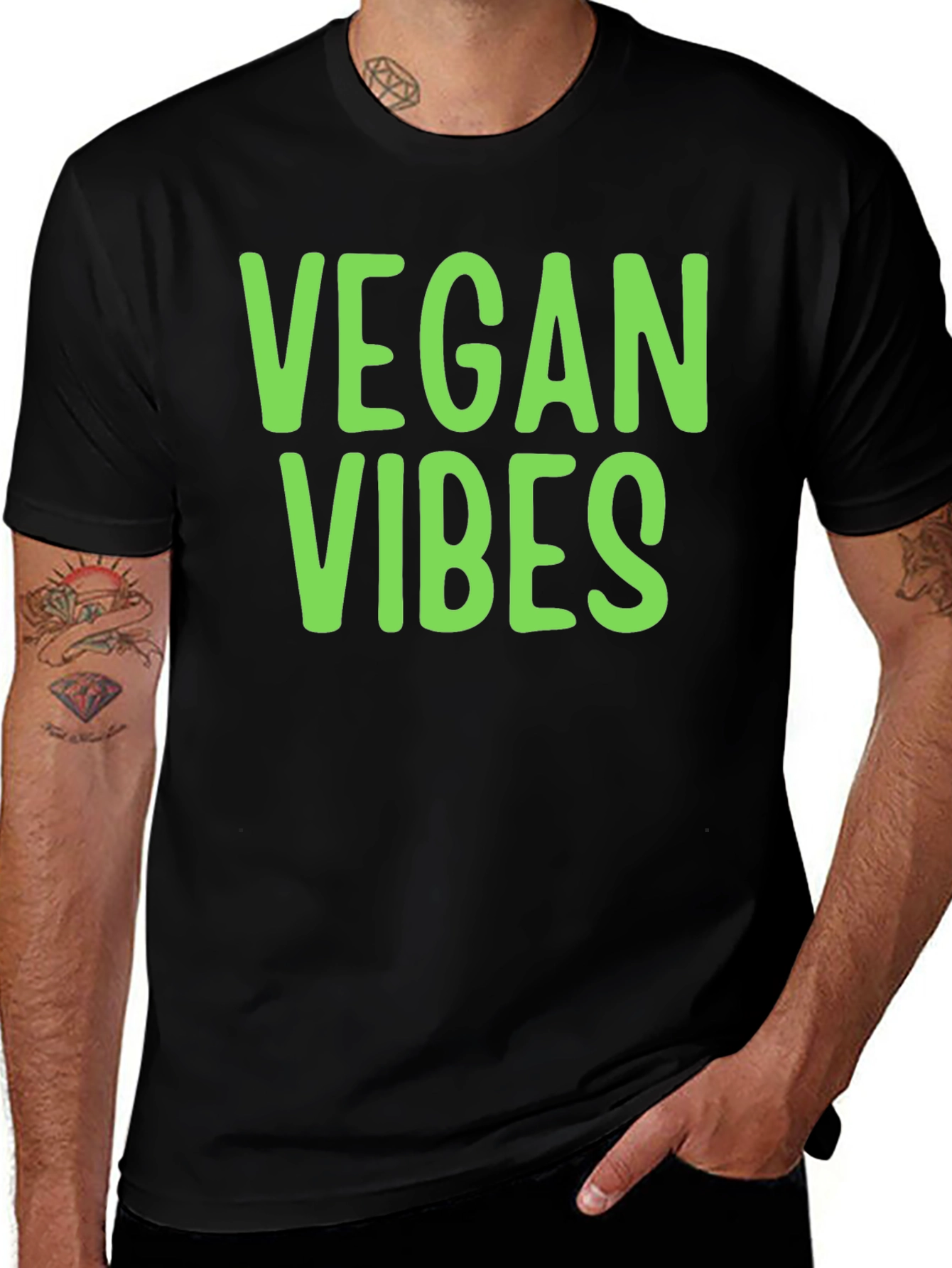 Camiseta Negra Vegan Vibes