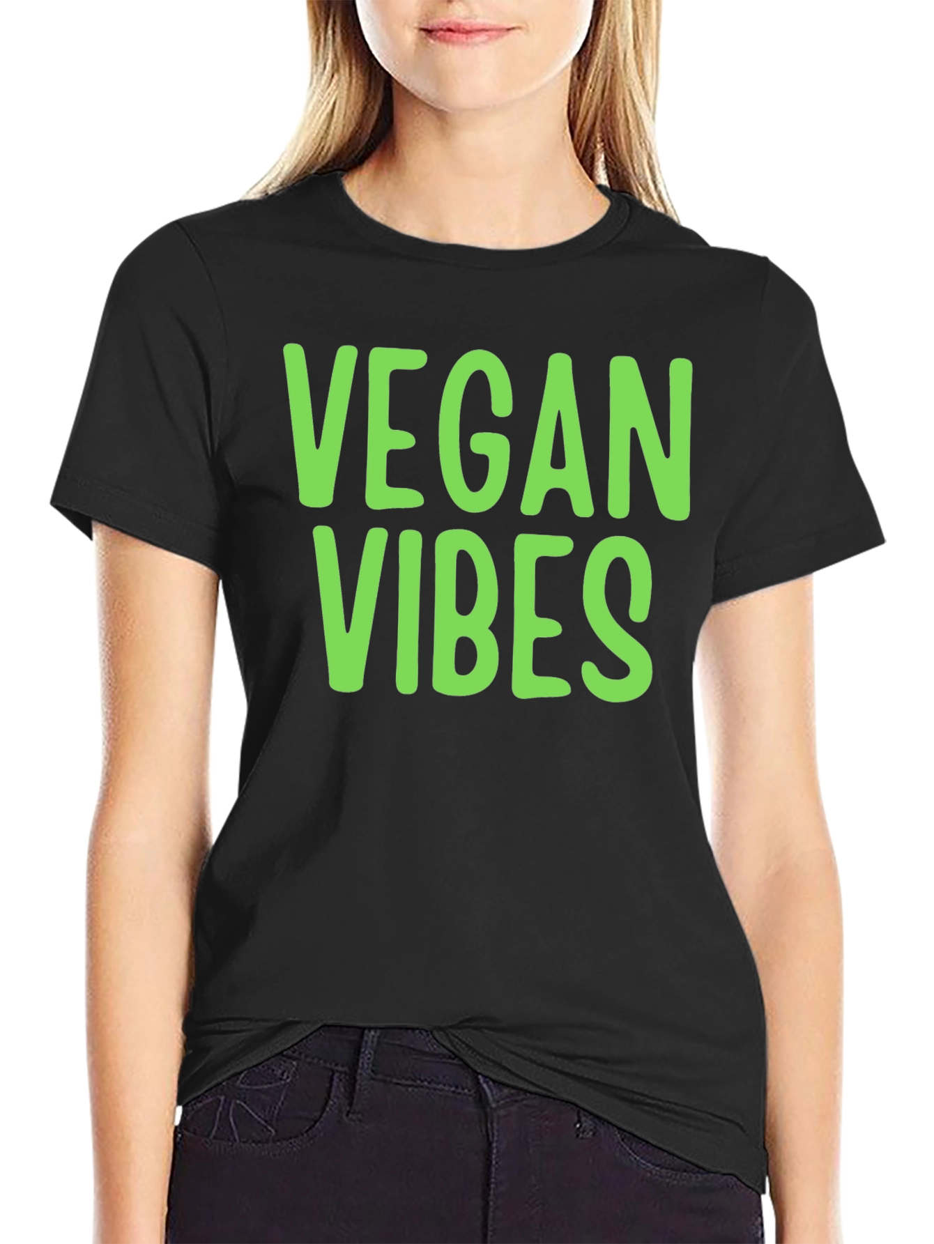 Camiseta Negra Vegan Vibes