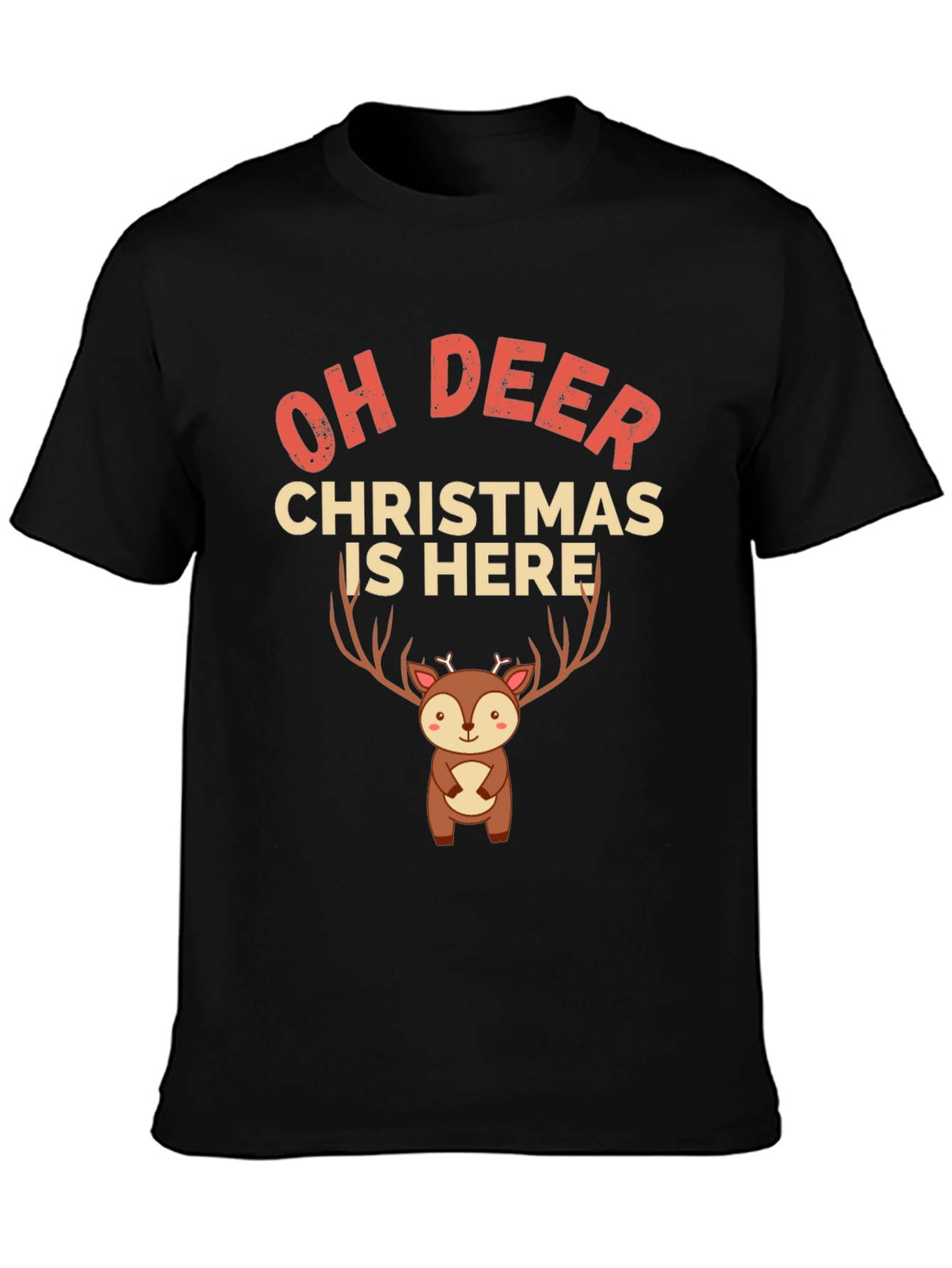 Camiseta Navideña Oh Deer Christmas Is Here