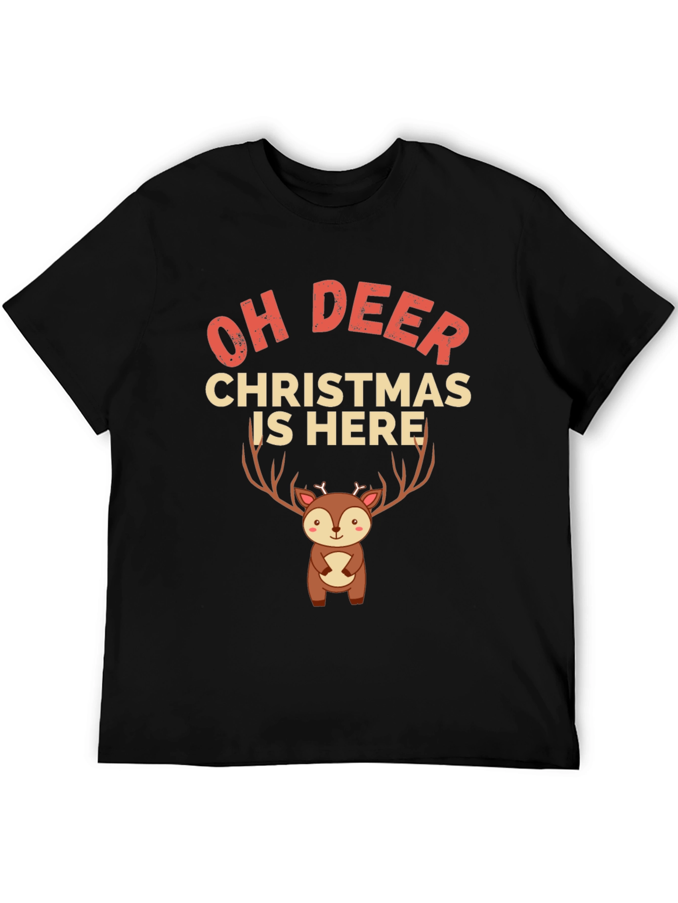 Camiseta Navideña Oh Deer Christmas Is Here