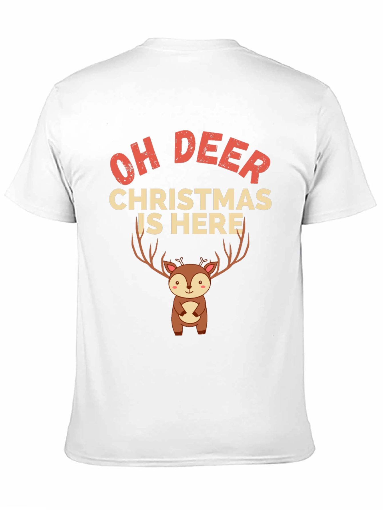 Camiseta Navideña Oh Deer Christmas Is Here