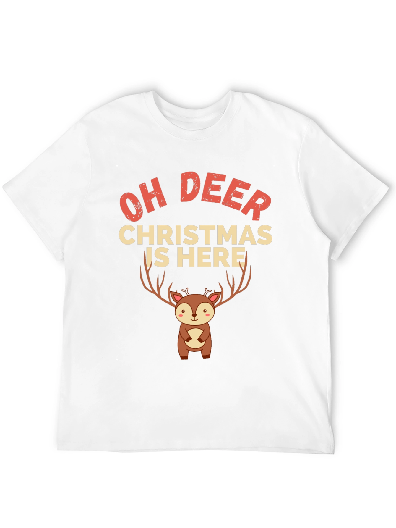 Camiseta Navideña Oh Deer Christmas Is Here