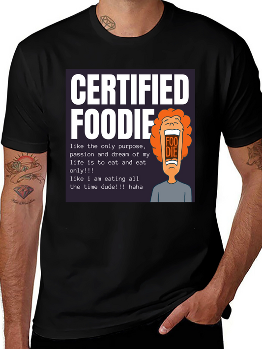 Camiseta Certified Foodie - Para Amantes de la Comida