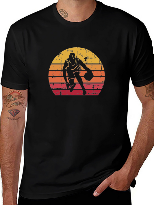 Camiseta Baloncesto Vintage Hombre