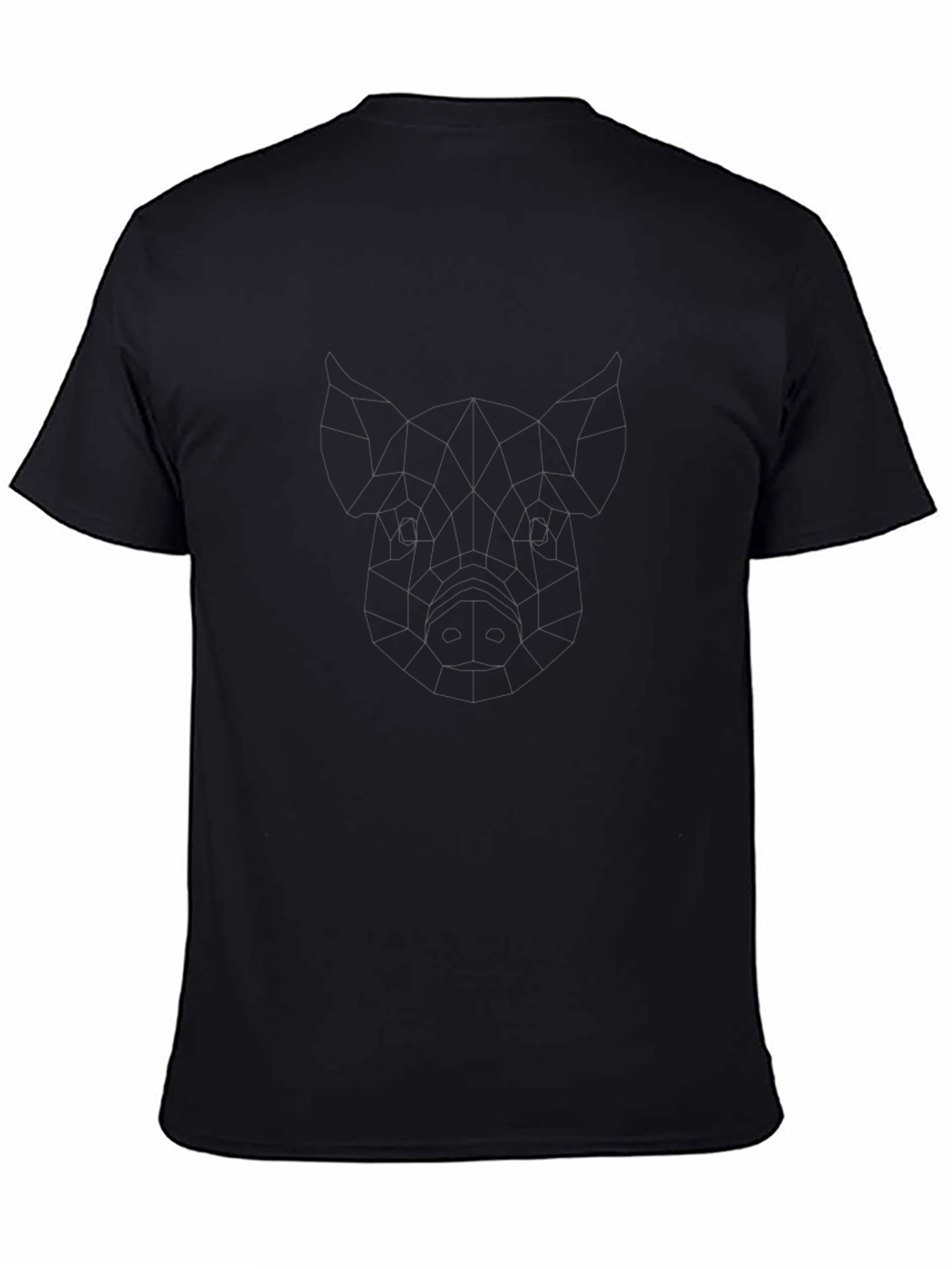 Camiseta Negra Clásica de Algodón Suave