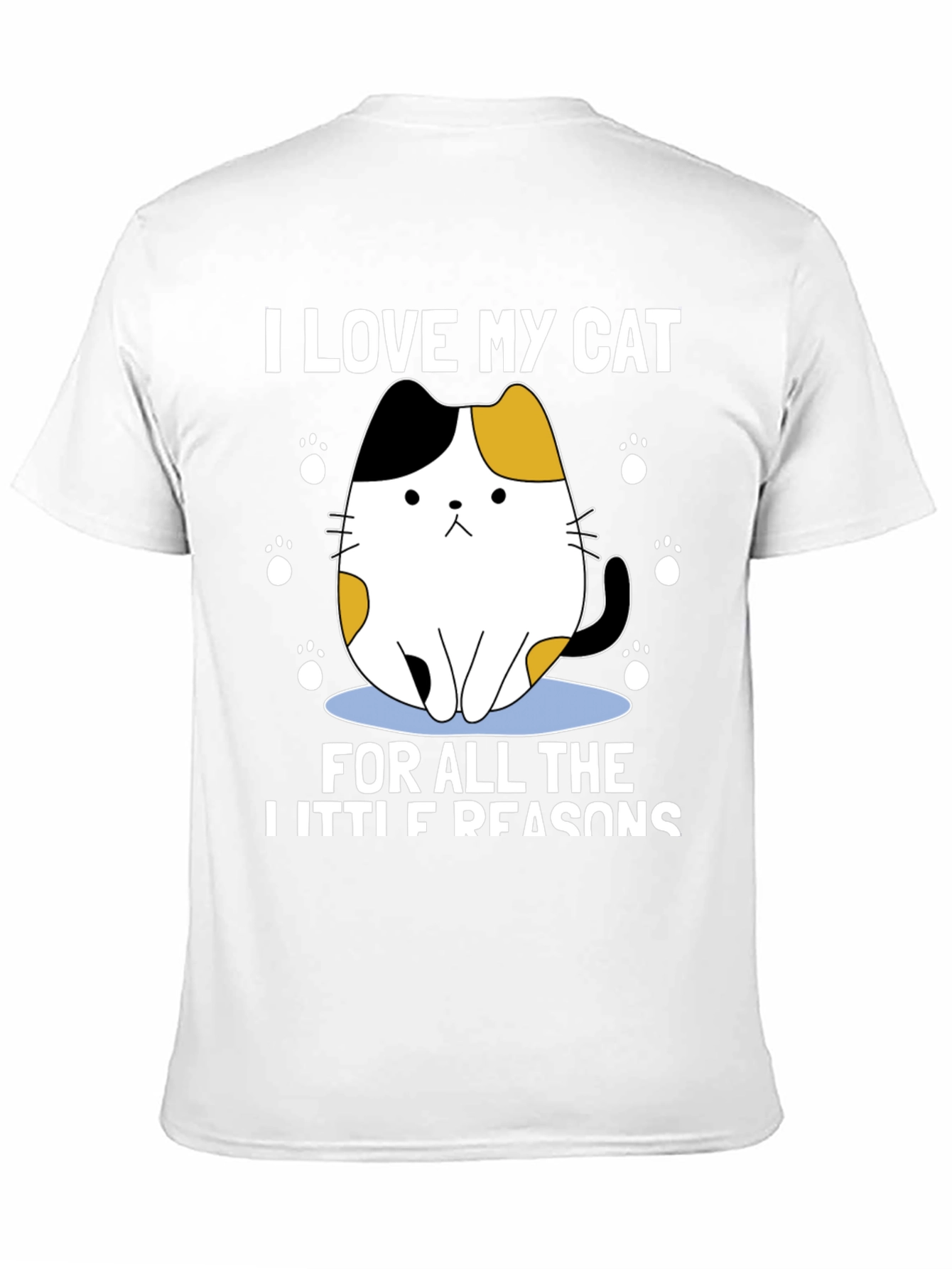 Camiseta Amo a Mi Gato Pequeño Negra