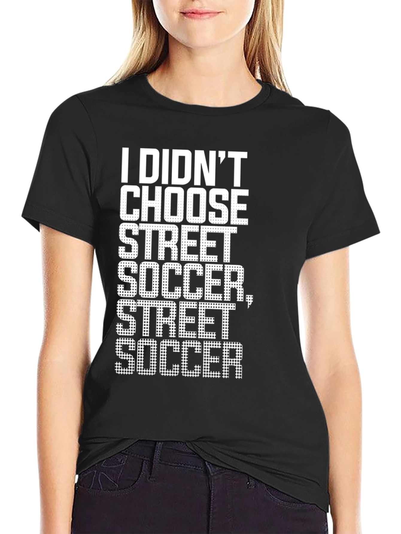 Camiseta Negra: Yo No Elegí Street Soccer
