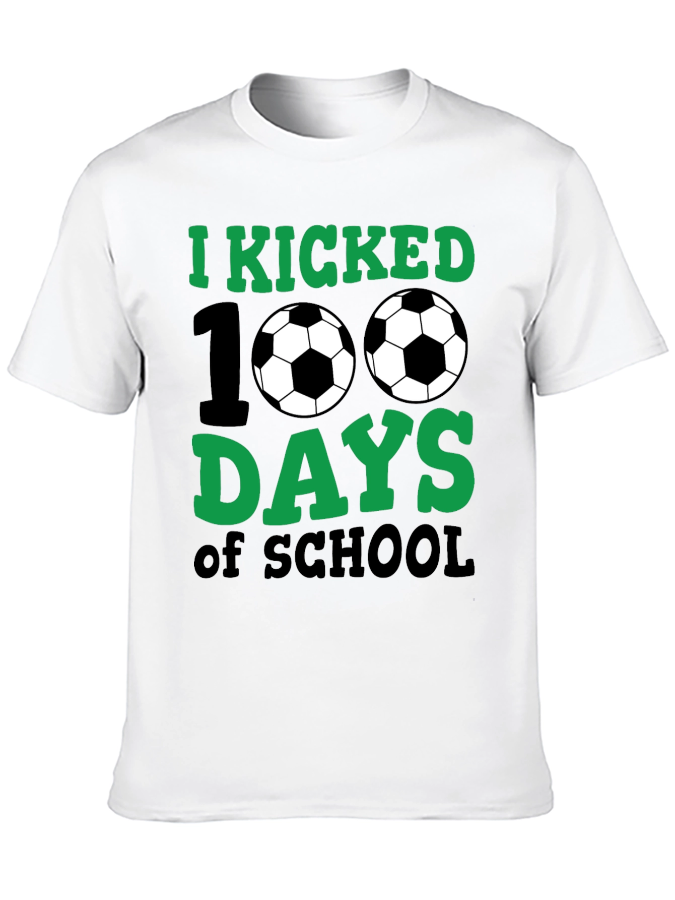 Camiseta Negra 100 Días de Escuela Fútbol