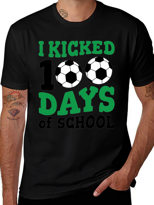 Camiseta Negra 100 Días de Escuela Fútbol
