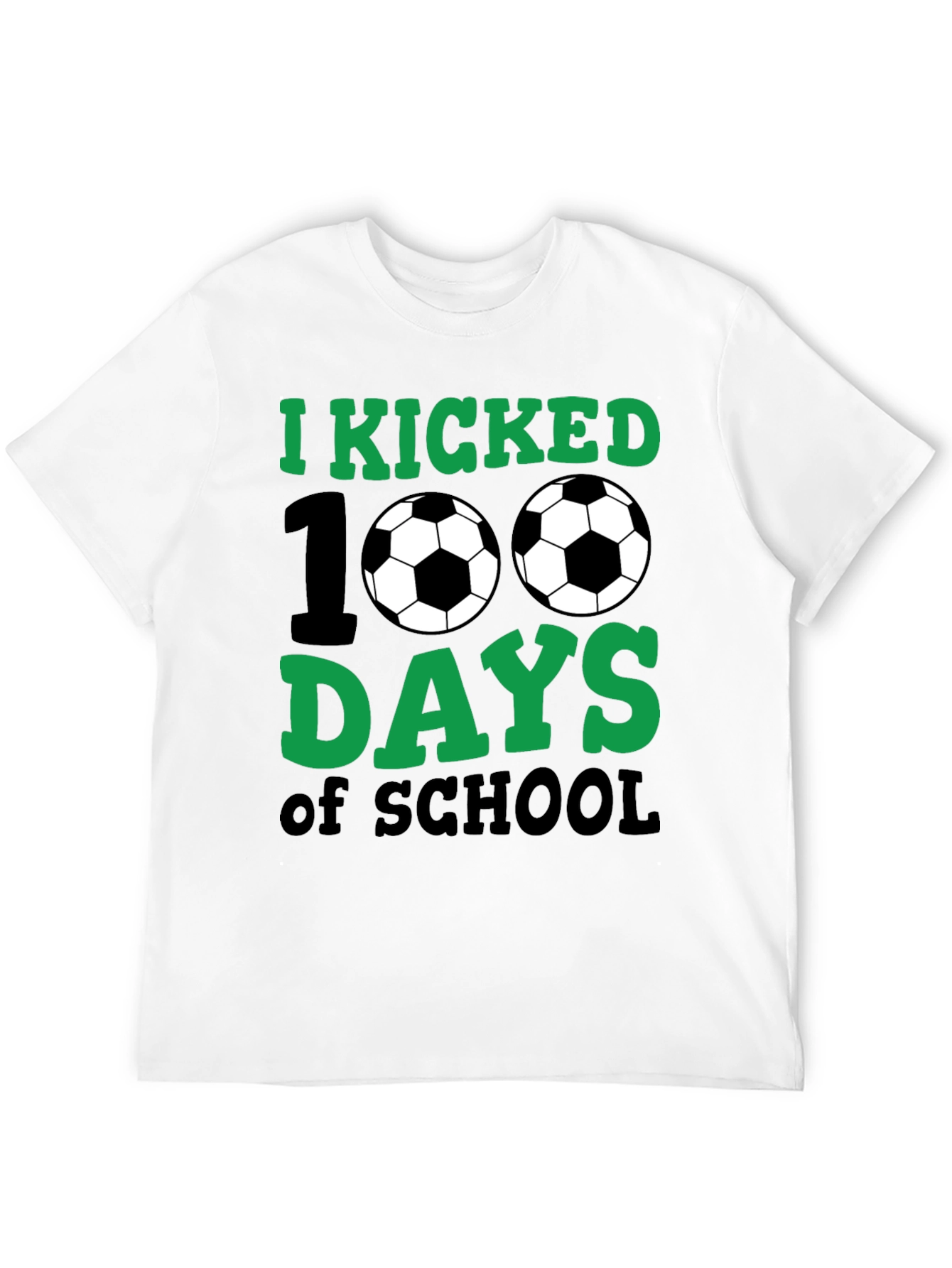 Camiseta Negra 100 Días de Escuela Fútbol