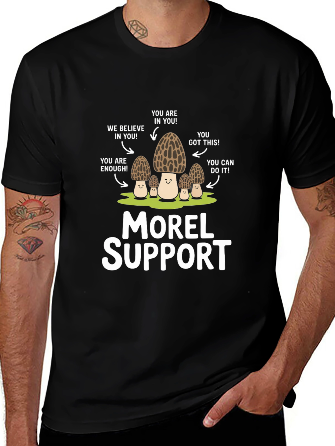 Camiseta Morel Support - Motivación con setas