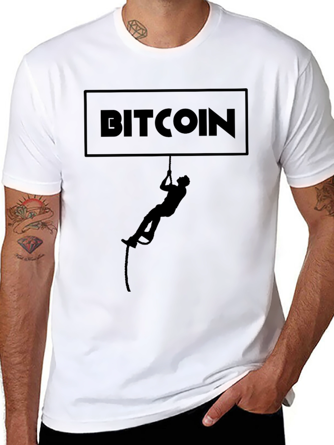 Camiseta Bitcoin Escalador - Crypto con Estilo