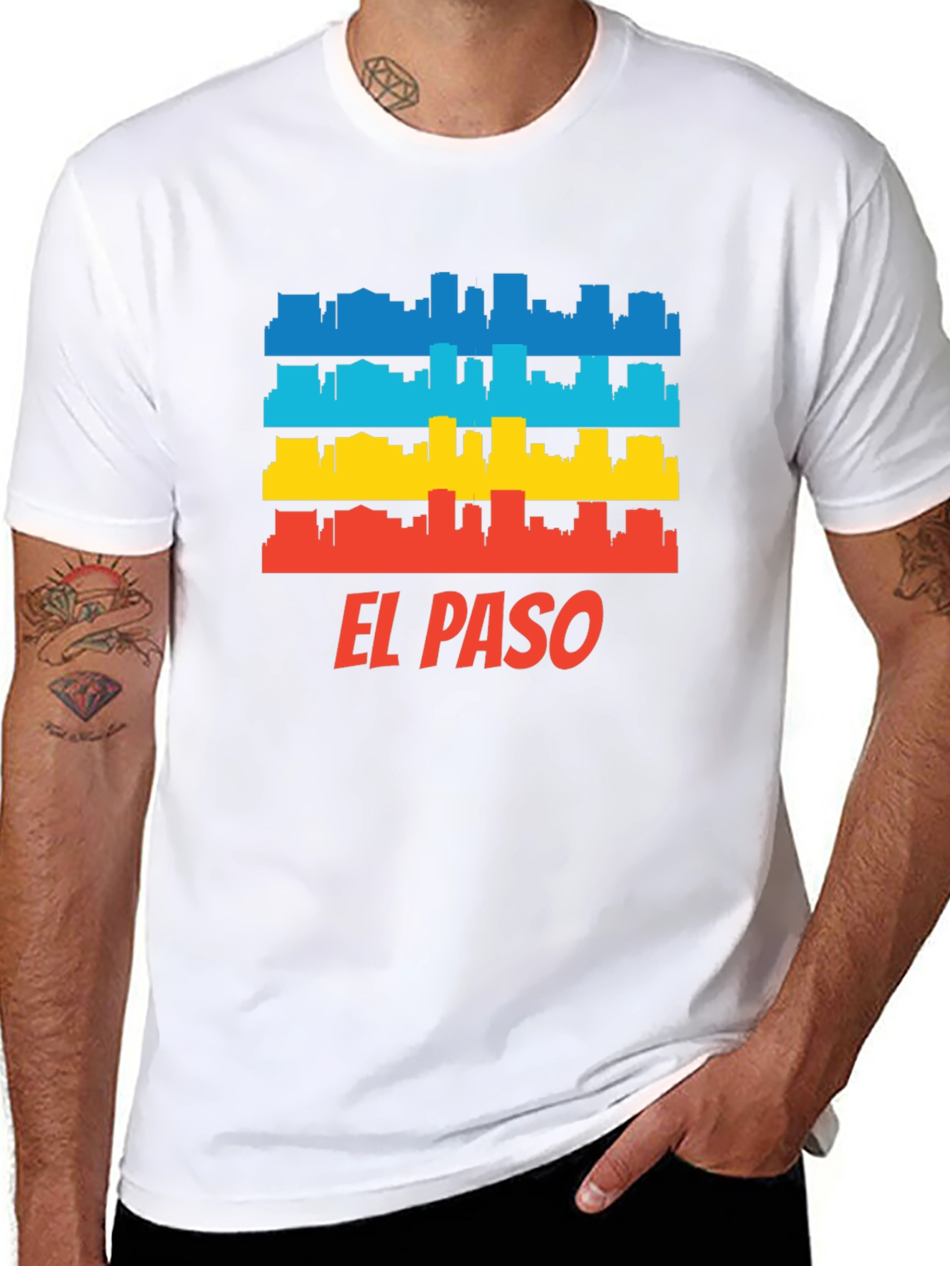 Camiseta Hombre El Paso Skyline