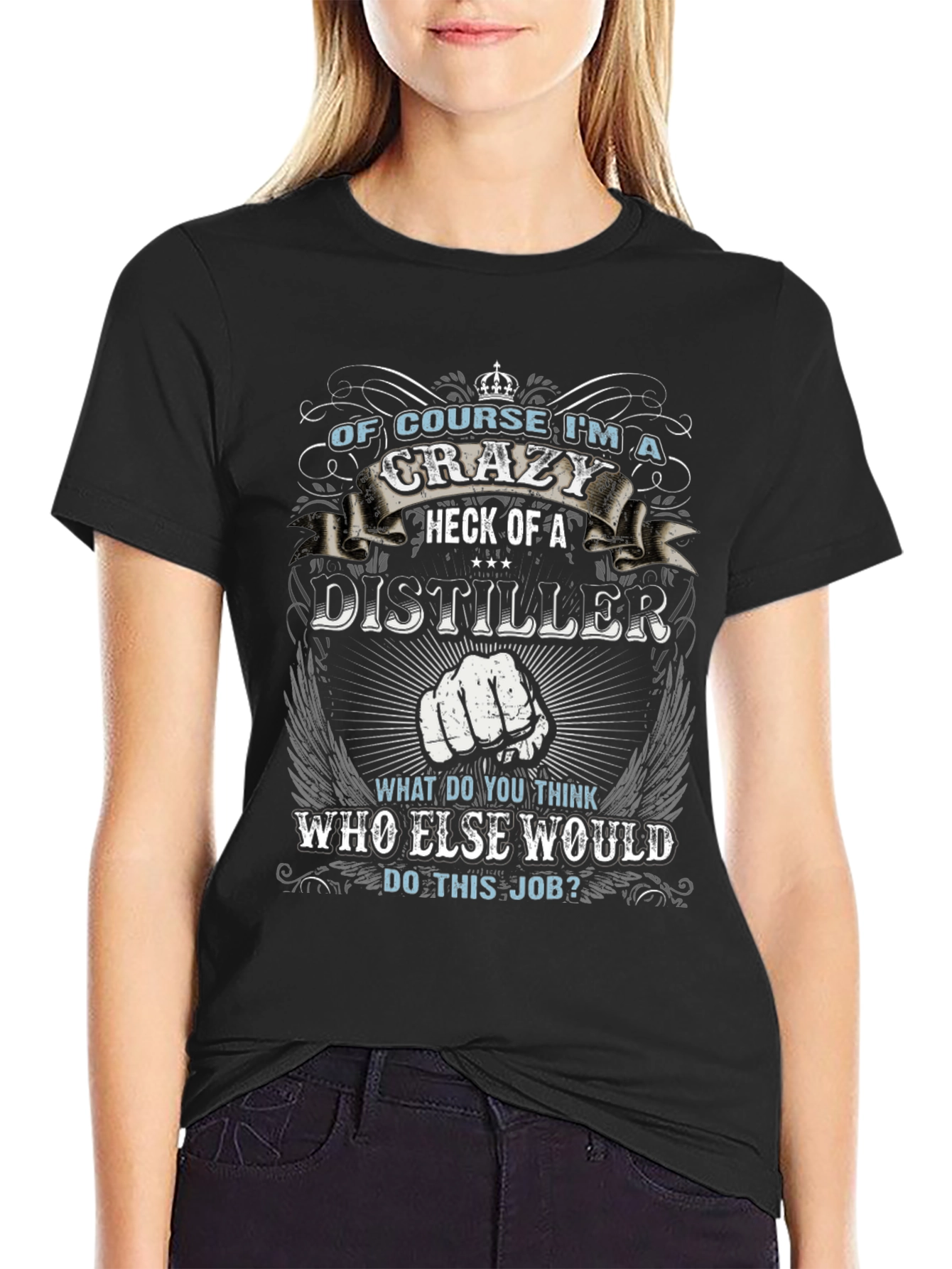 Crazy Distiller Graphic Tee - Novelty Gift T-Shirt