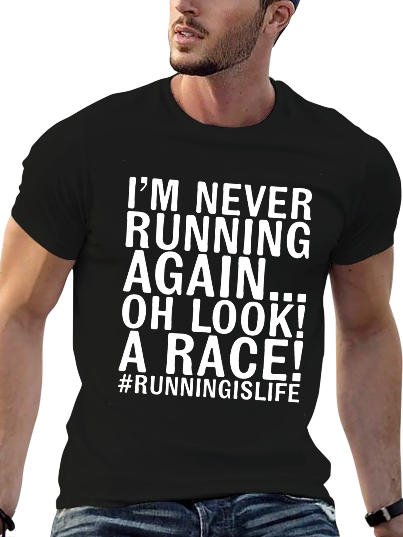Camiseta Divertida Running is Life